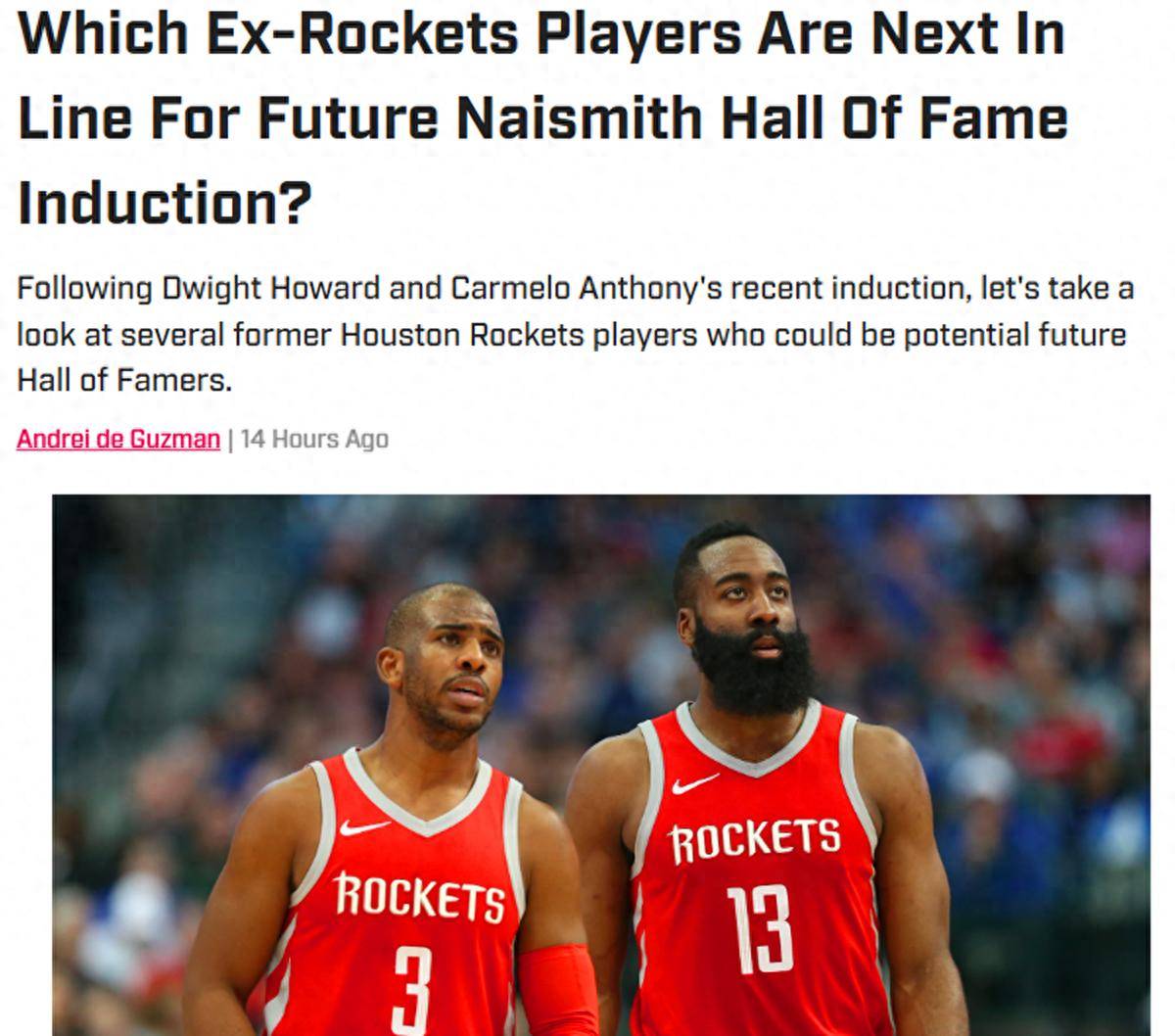  休斯顿火箭队全部名单 